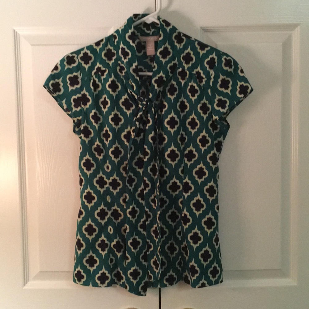 Green and Blue Blouse